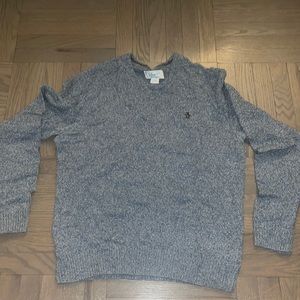 Penguin v-neck wool sweater